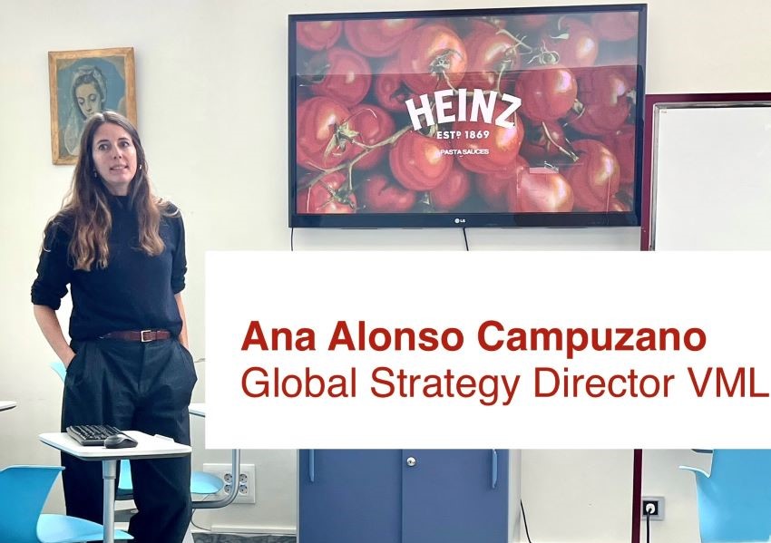 Ana Alonso Global Strategy Director VML Campaña HEINZ UK en Encuentros Profesionales de Retamar FP